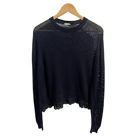 Pull Miu Miu bleu marine T.38 Blue