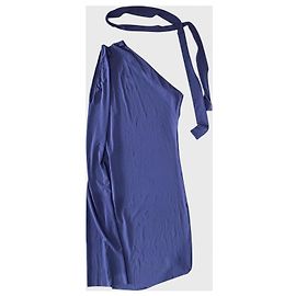 Vestido Eres roxo de poliamida com decote assimétrico Roxo