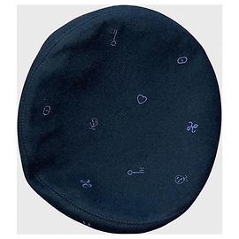Béret Hermès schwarz T.57 Schwarz