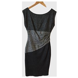 Robe Diane Von Furstenberg grise T.2 Grey