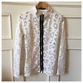 Top Anthony Vaccarello Blanco T.36 Blanco