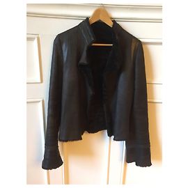 Veste peau lainée Joseph T.S Marron