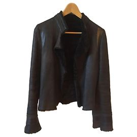 Chaqueta de piel con forro de lana Joseph T.S Castaño