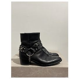 Autre Marque Bottines Saint Laurent noires T.36.5 Black