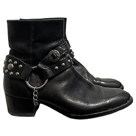 Autre Marque Bottines Saint Laurent noires T.36.5 Noir