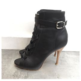 Boots Gianvito Rossi noires T.37 Noir