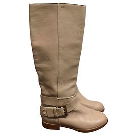 Botas Chloé beige T.36 Beige