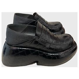 Mocasines Loewe negros T.38 Negro