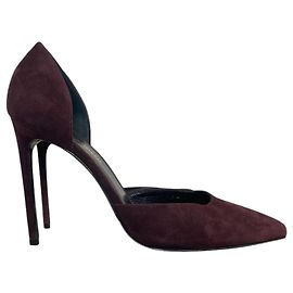 Autre Marque Escarpins Saint Laurent bordeaux T.37,5 Dark red