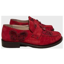 Valentino Garavani Mocassins Valentino rouges T.38,5 Red