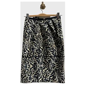 Gonna Giambattista Valli leopardata T.36 Nero
