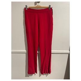 Calças Marni vermelhas T.34 Vermelho