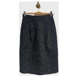 Falda Giambattista Valli negro T.36 Negro