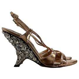 Sandalias Miu Miu rosas T 37.5 Rosa