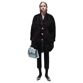 Manteau Balenciaga Shearling T.36 Black