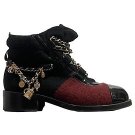 Botas Chanel pretas T.37 Preto