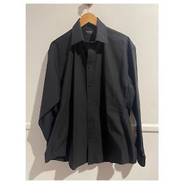 Balenciaga Hemd schwarz T.38 Schwarz