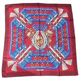 Lenço Hermès "Aux Champs" Vermelho