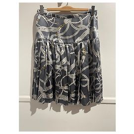 Valentino Garavani Falda Valentino gris T.40 Gris
