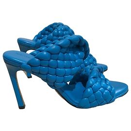 Mules Bottega Veneta Curve T.39 Blu