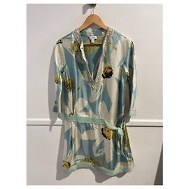 Robe Moschino imprimée T.38 Bleu