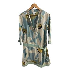 Vestido Moschino estampado T.38 Azul
