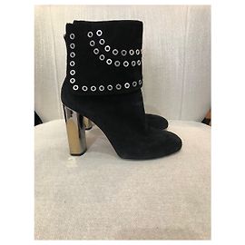 Botines Alexander McQueen negros T.36,5 Negro