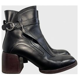 Bottines Chloé noires T.37,5 Noir