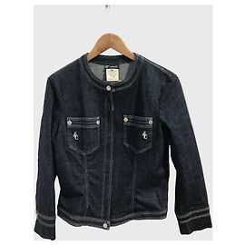 Chaqueta Versace de mezclilla T.L Azul