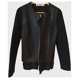 Veste Marni en cuir T.34 Black