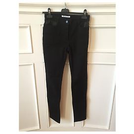 Jeans Alexander Wang noir et cuir T.26 Black