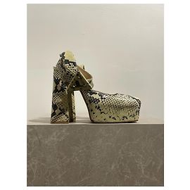 Sandalen Bottega Veneta python T.38 Gelb