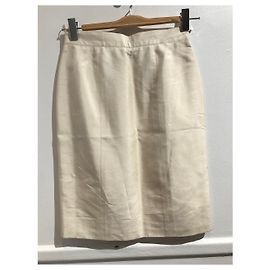 Falda Chanel ecrue T.38 Beige