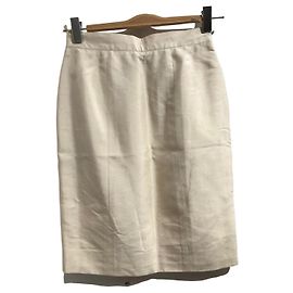 Jupe Chanel ecrue T.38 Beige