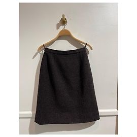 Jupe Chanel marron T.36 Marron