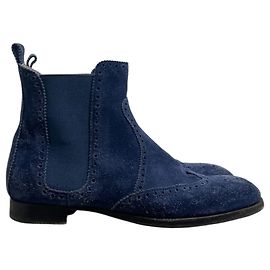 Hermès Bottines Hermes Brighton bleues T.36 Blue