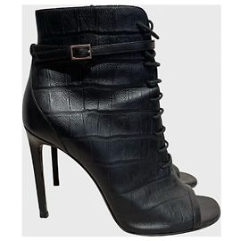 Autre Marque Boots Saint Laurent noires T.40 Black