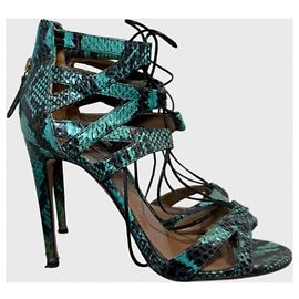 Sandales Aquazzura vertes T.38 Green