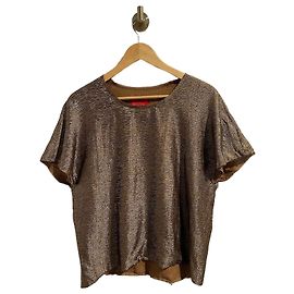 Lanvin Top aus Seidenmischung Gold Golden