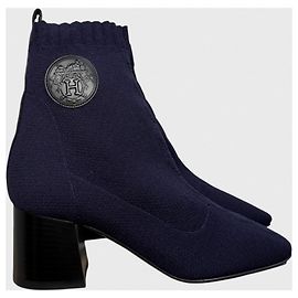 Botines Hermès Jenna 60 T.36,5 Azul