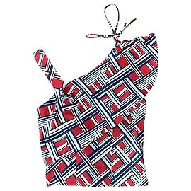 Top Carven estampado T.36 Roja