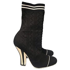 Bottines Fendi Colibri T.38 Noir