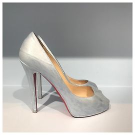Escarpins Christian Louboutin bleus T.37 Blue