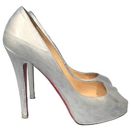 Escarpins Christian Louboutin bleus T.37 Bleu