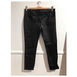 Autre Marque Navy Kunstlederhose schwarz T.38 Schwarz