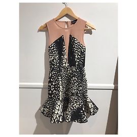 Autre Marque Vestido Stylestalker leopardo T.XS Preto