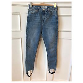 Autre Marque Vaqueros Topshop Jamie Corte Slim Azul Algodón Talla 30 Azul
