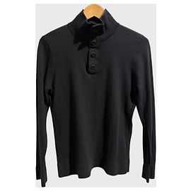 Chanel Uniform Pullover schwarz Wolle S Schwarz