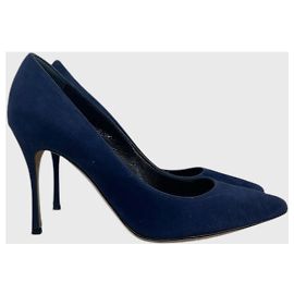 Escarpins Sergio Rossi bleus T.36 Blue