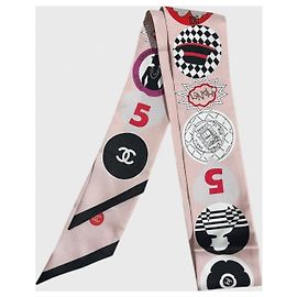 Chanel slim Schal rosa Pink